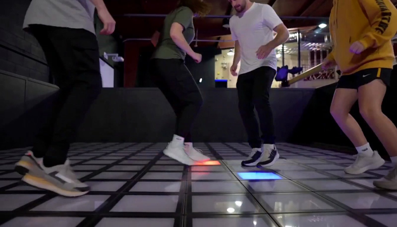 Interactive game floor at an event